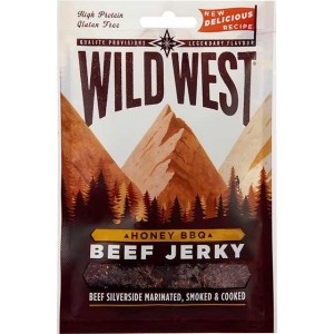 Wild West Beef Jerky - viande séchée recette Honey BBQ - 25 Gr