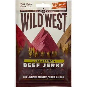 Wild West Beef Jerky - viande séchée recette jalapeno - 25 Gr