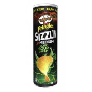 Pringles Sizzl'n Medium Kickin Sour Cream 180 Gr 