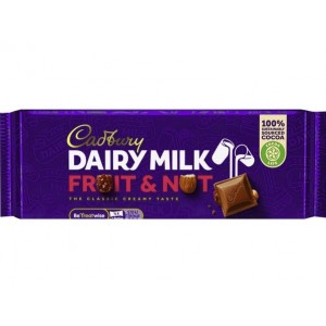 Cadbury Dairy Milk Fruit & Nut 180 Gr