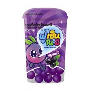 Lotte Fusen Myrtille bubble Gum 15 Gr