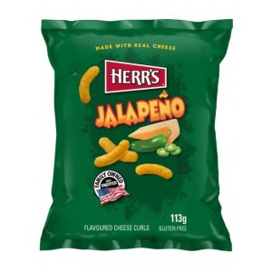 Herr's Jalapeno Cheese Curls 113 Gr
