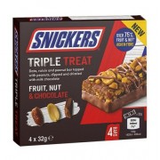 Snickers Triple Treat Fruit & Nut 128 Gr
