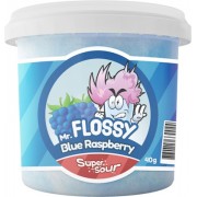 Mr Flossy Barbe à papa Acidulée Framboise Bleu 40 Gr