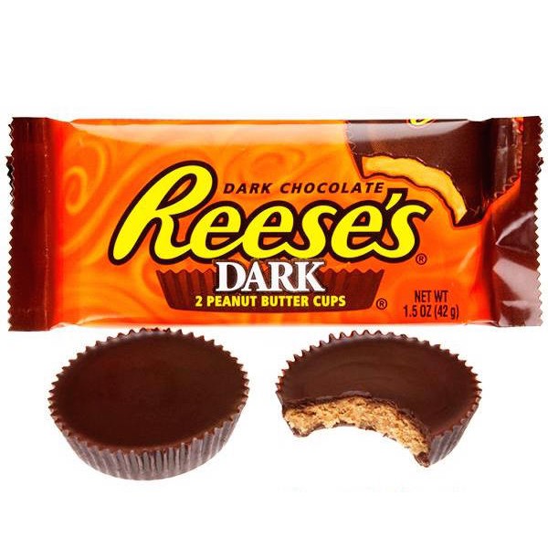 My Candy Shop Reese S Cups X2 Chocolat Noir Et Beurre De Cacahuetes 42 Gr Reese S